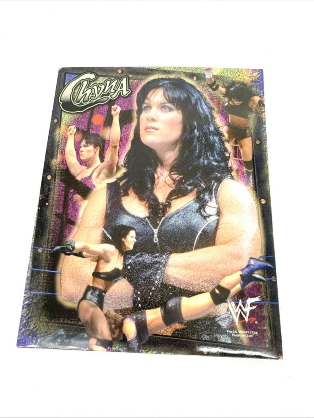 Chyna WWF Wrestling School Folder Full Color 2000 Official Licensed FLAW